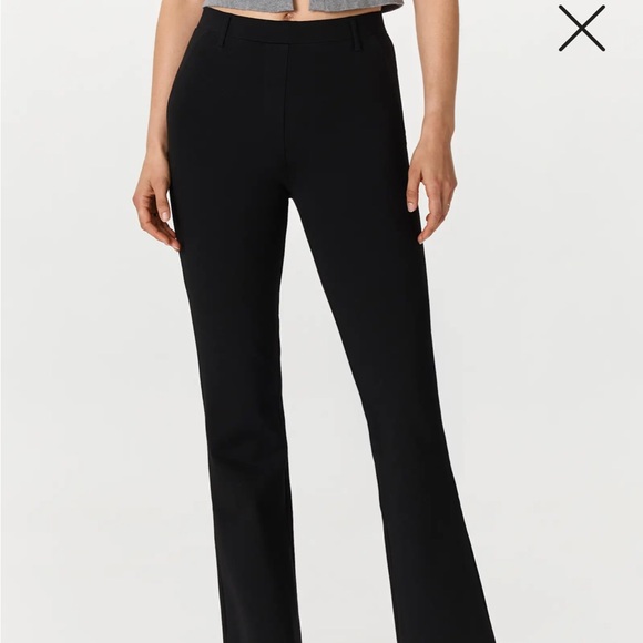 NWT Quince Ultra Stretch Ponte Black Boot Cut Pants. Size XSmall - Picture 1 of 1